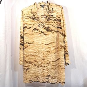 3/$25 Lane Bryant Beaded Accent Top